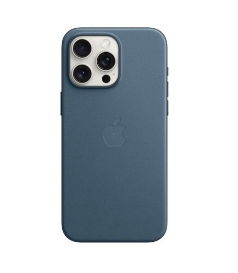 Apple FineWove Case with MagSafe for iPhone 15 Pro Max MT4Y3ZM/A - Pacific Blue