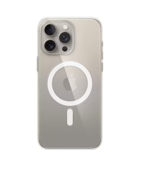 Apple Official Clear Case with MagSafe for iPhone 15 Pro Max MT233ZM/A - Transparent