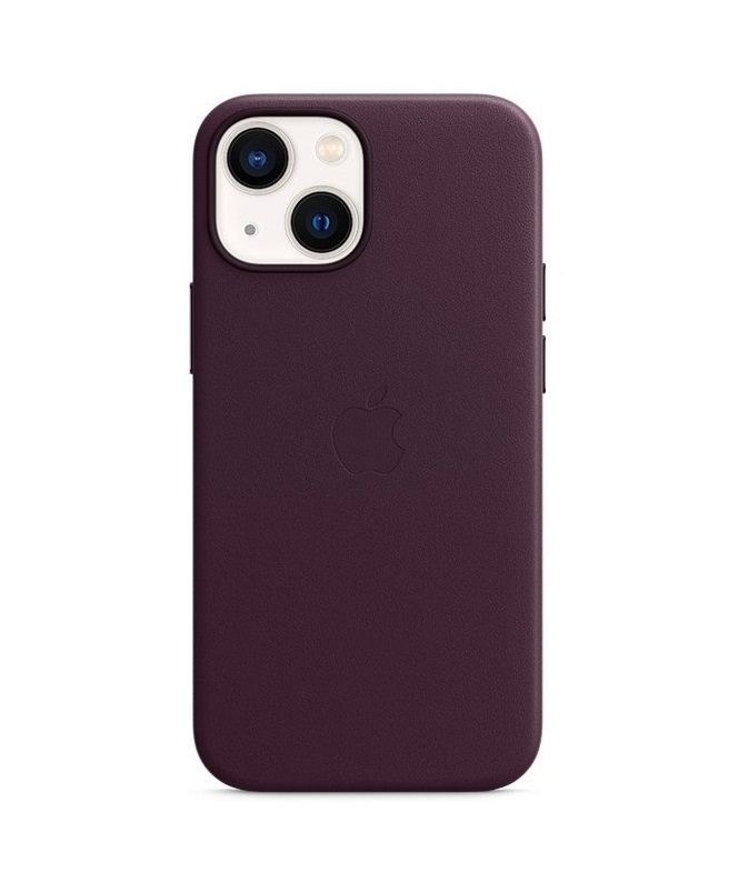 iPhone 13 Apple Leather Case with MagSafe MM143ZM/A - Dark Cherry