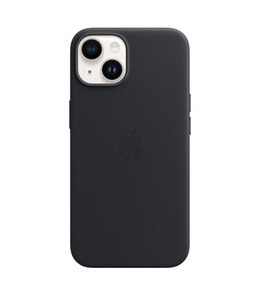 iPhone 14 Apple Leather Case with MagSafe MPP43ZM/A - Midnight Black