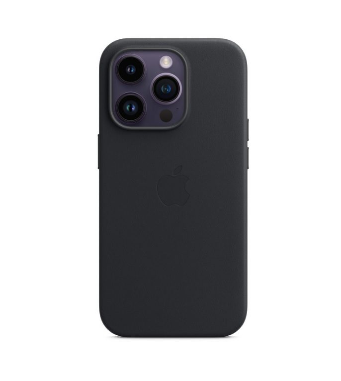 iPhone 14 Pro Apple Leather Case with MagSafe MPPG3ZM/A - Midnight Black