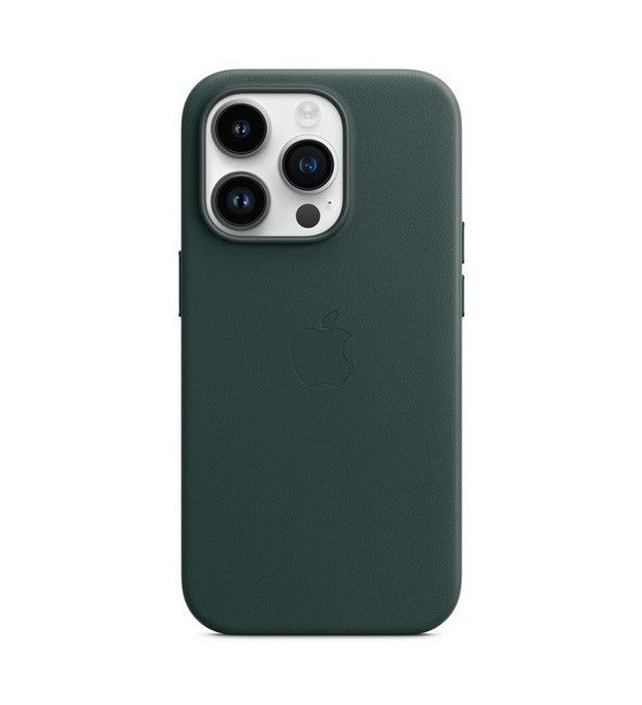 iPhone 14 Pro Apple Leather Case with MagSafe MPPH3ZM/A - Forest Green