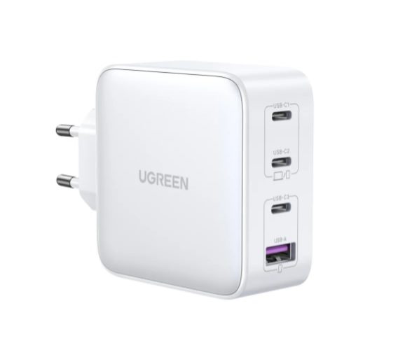 UGREEN Nexode 100W 4-Port PD GaN Fast Charger EU - White
