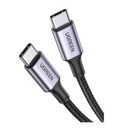 UGREEN USB-C to USB-C 2.0 Cable 100W Alu Case with Braid 1.5m - Space Gray