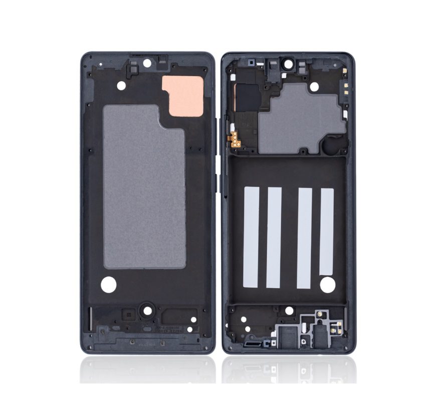 Mid-Frame Housing For Samsung Galaxy A71 5G - Black