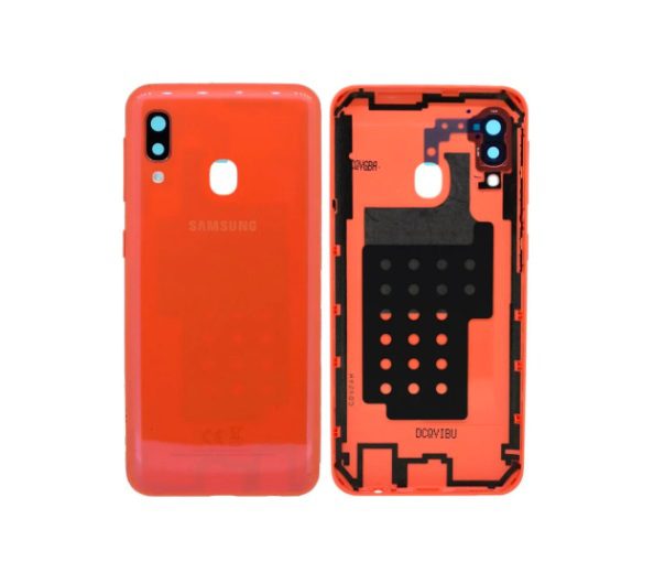 Back Cover with Camera Lens for Samsung Galaxy A20e (Coral)