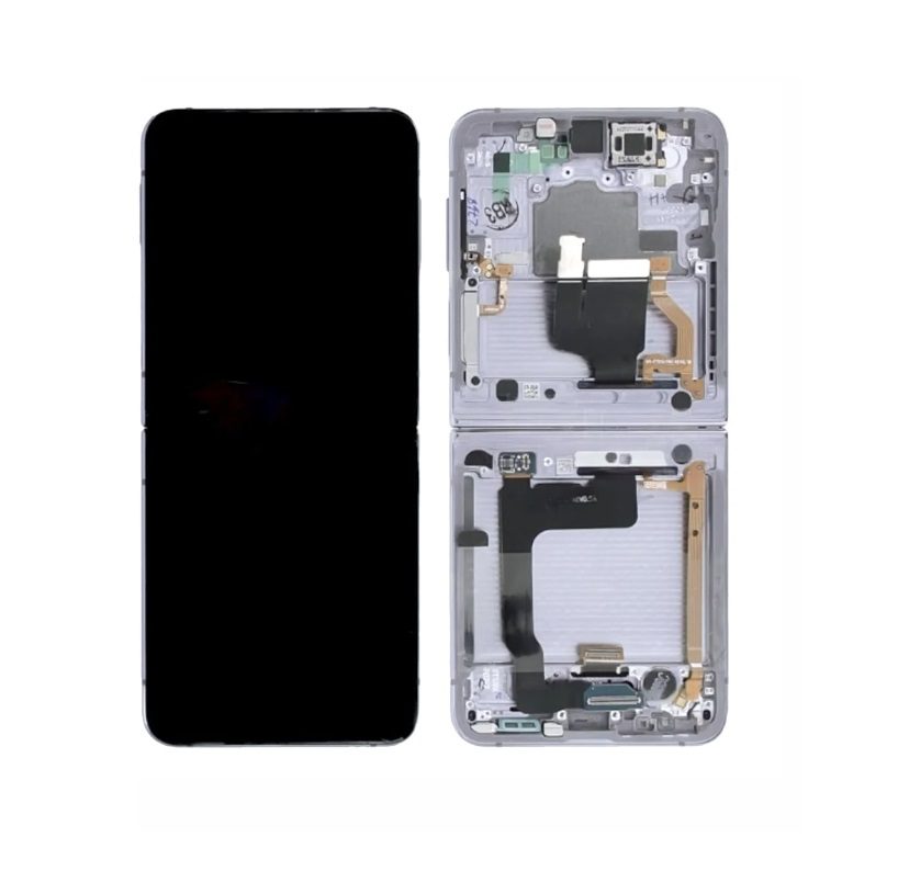 Galaxy Z Flip 4 5G Silver Inner OLED Touchscreen - SM-F721 / GH82-29440F / GH82-29441F / GH82-30238F / GH82-30239F (Service Pack)