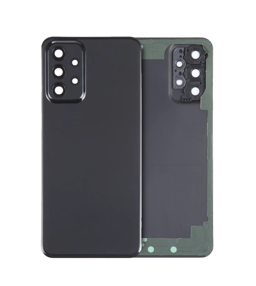 Back Cover Glass With Camera Lens For Samsung Galaxy A23 5G -Black