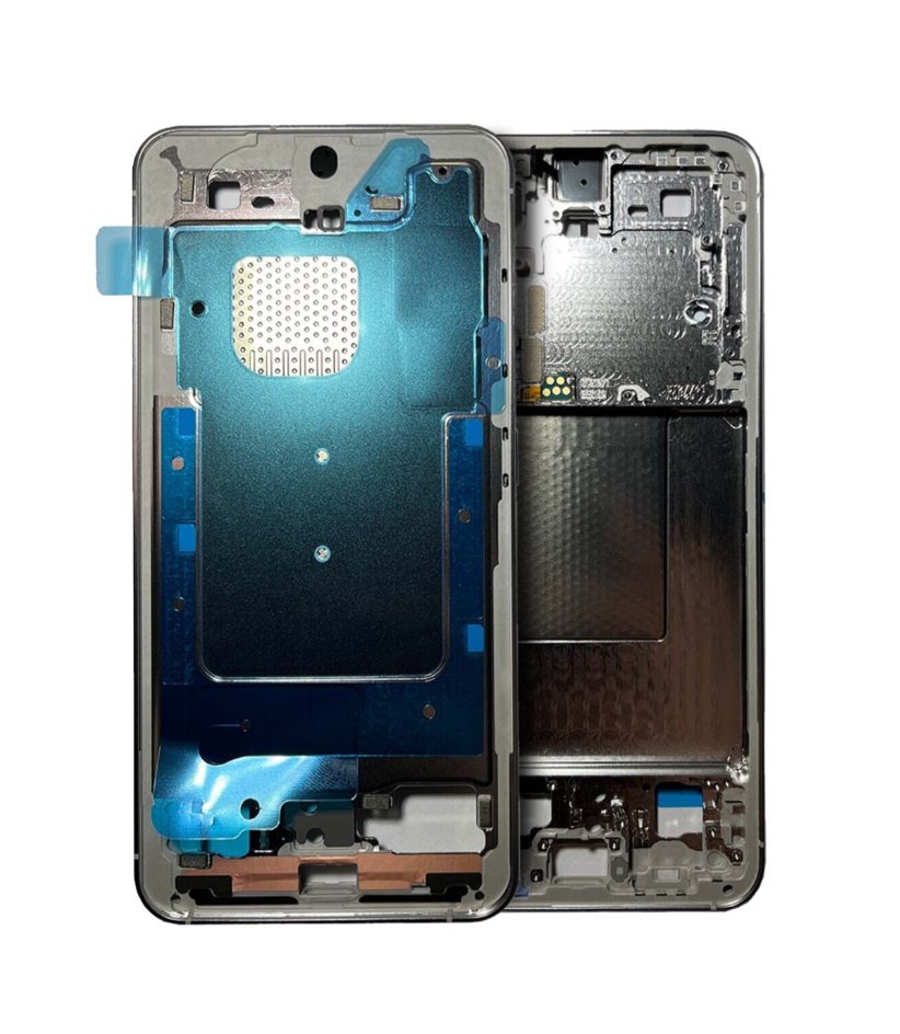 Mid-Frame Housing For Samsung Galaxy S24 (Marble Grey)