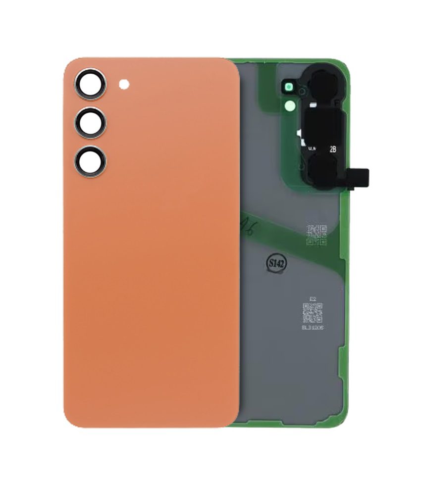 Back Cover Glass With Camera Lens For Samsung Galaxy S24 Plus (Sandstone Orange)
