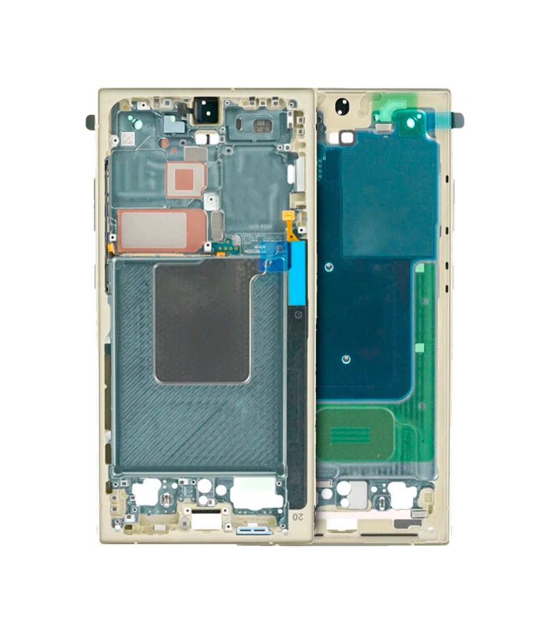 Mid-Frame Housing For Samsung Galaxy S24 Ultra (Titanium Yellow)