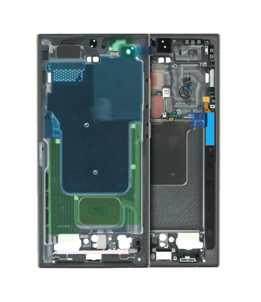 Mid-Frame Housing For Samsung Galaxy S24 Ultra (Titanium Black)