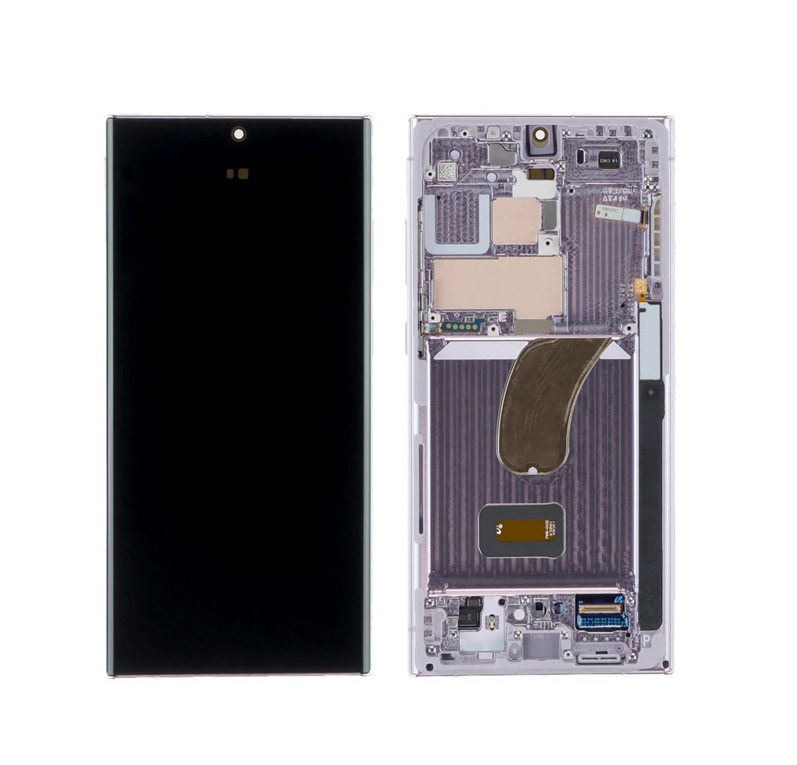 Galaxy S23 Ultra Lavender OLED Touchscreen – SM-S918B / GH82-31247A / GH82-33783A (Service Pack) Assembled with Frame