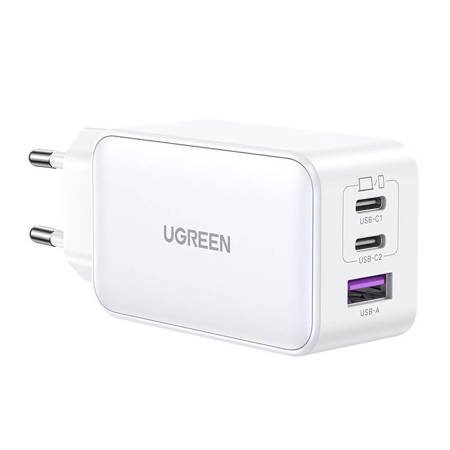 UGREEN CD244 65W USB-A / 2x USB-C GaN fast charger - White
