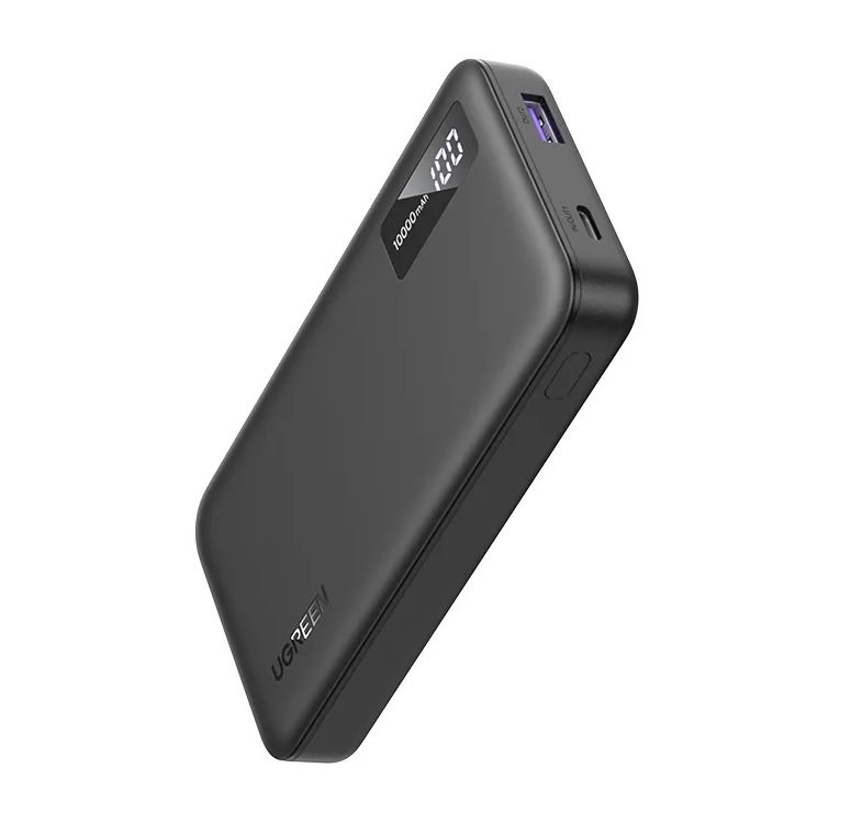 UGREEN 10000MAH Mini Quick Charging 20W Power Bank - Black