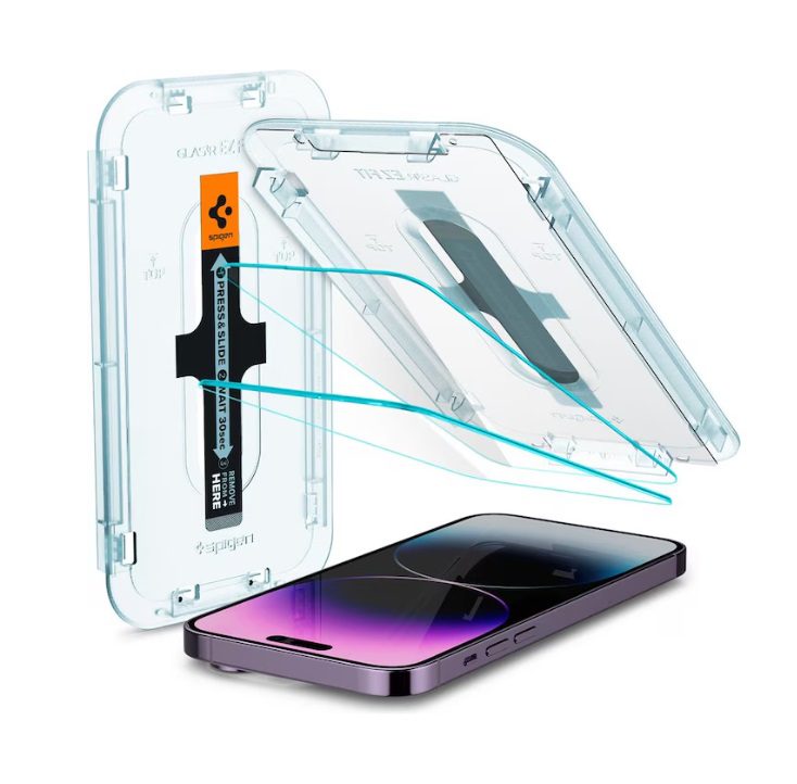 Spigen Glass. TR EZ Fit For iPhone 14 Pro Max - 2 Piece