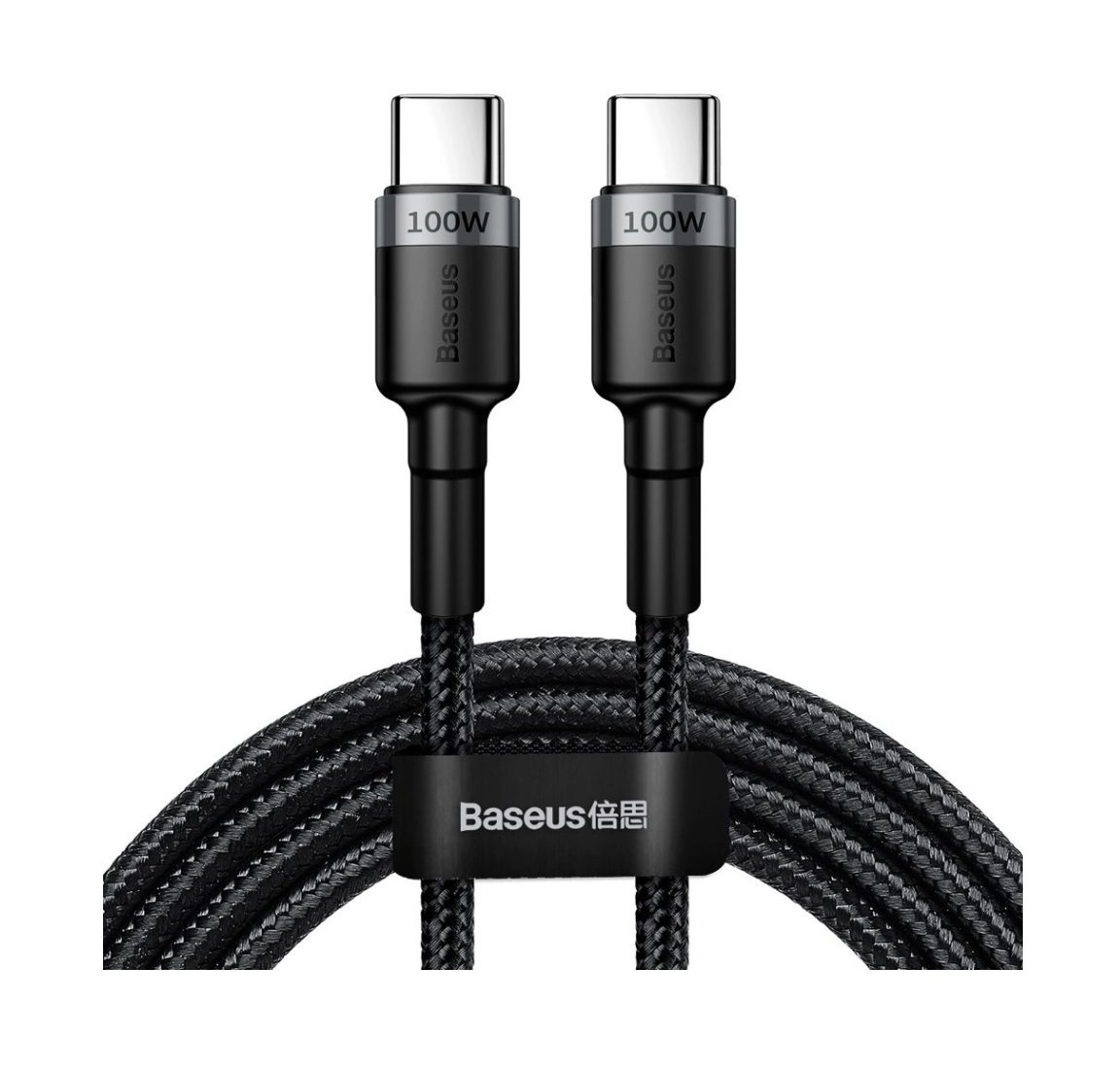 Baseus Cafule USB-C PD 2.0 Cable 2m 100W Fast Charge - Black (CATKLF-ALG1)
