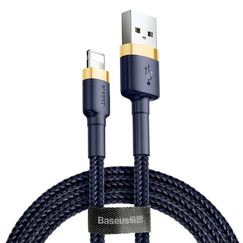 Baseus cafule Cable USB For iP 1.5A 2m - Gold Blue (CALKLF-CV3)