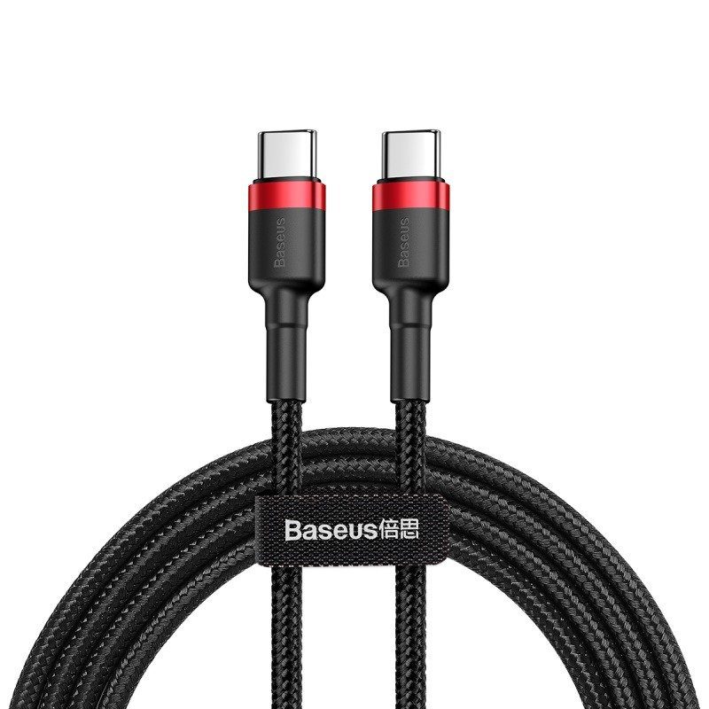 Baseus Cafule Type-C PD2.0 60W flash charging data line (20V 3A) 2m - Red Black (CATKLF-H91)