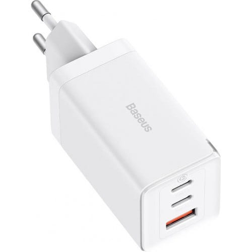 Baseus GaN5 Pro Fast Charger 2C+U 65W EU - White (CCGP120202)