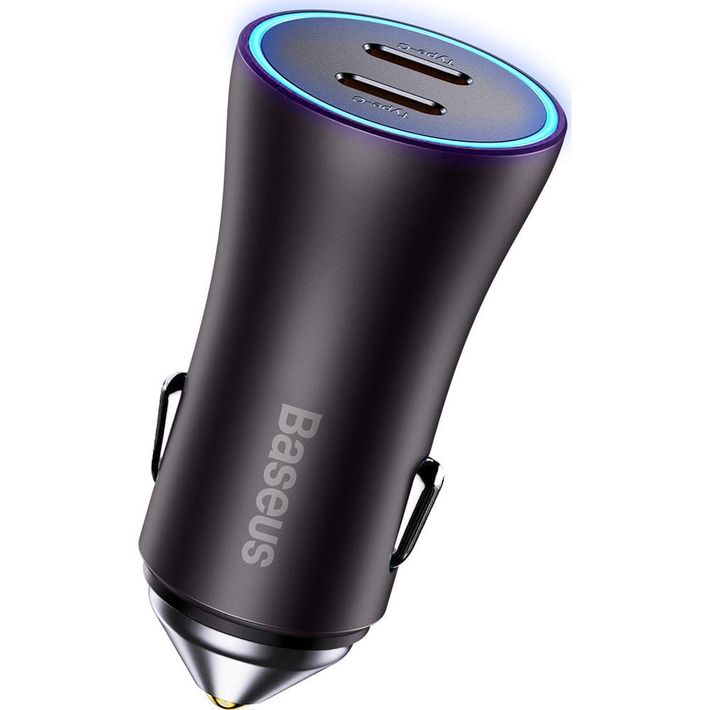 Baseus Golden Contactor Pro Dual Fast Charger Car Charger C+C 40W - Dark Gray (CGJP000013)