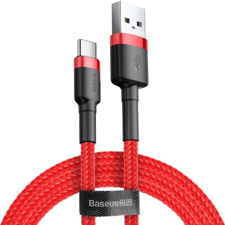 Baseus cafule Cable USB For Type-C 3A 0.5m Red+Red