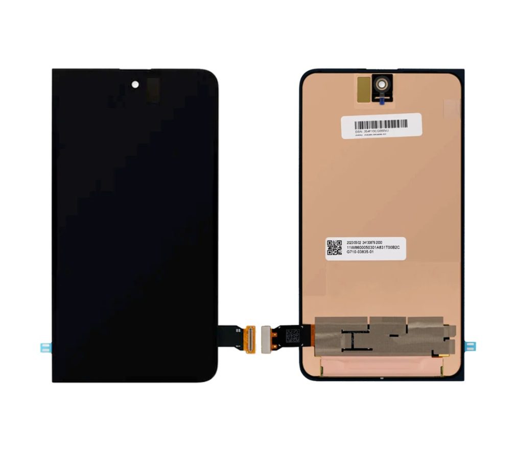 Google Pixel Fold Silver LCD Assembly (Service Pack)