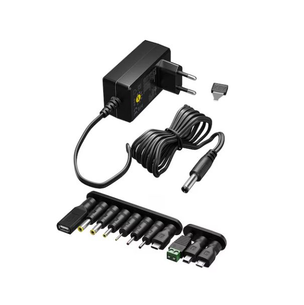 Goobay Universal Power Supply 3 V - 12 V - Black
