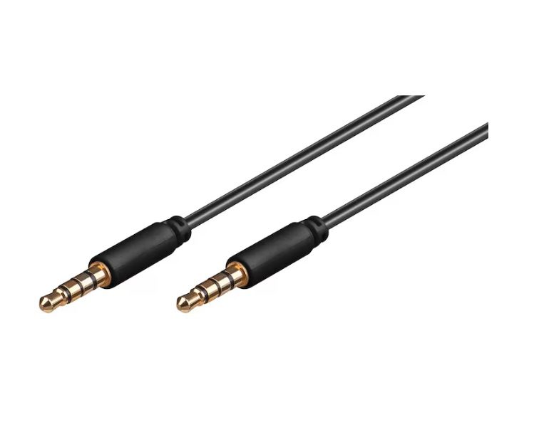 Goobay 3.5 mm Jack – 3.5 mm Jack 0.50 m, 3.5 mm Jack (AUX) - Black