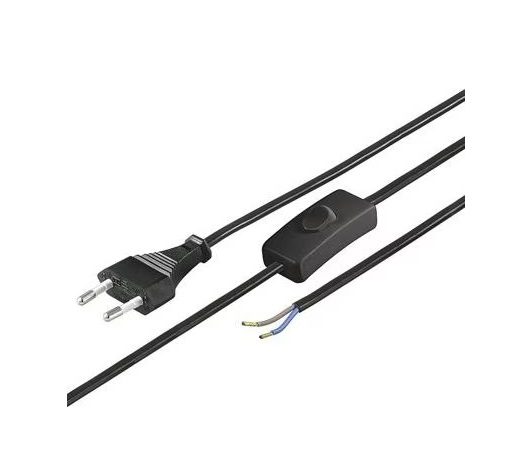 Goobay Euro Cable for Switch Assembly 1.50 m - Black