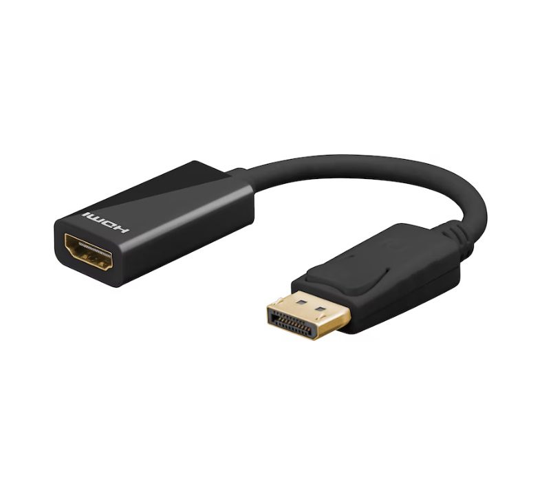 Goobay DisplayPort — HDMI (Type A) 0.10 m - Black