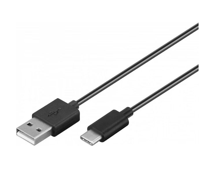 Goobay USB-A to USB-C Cable 0.50 m, USB 2.0 - Black