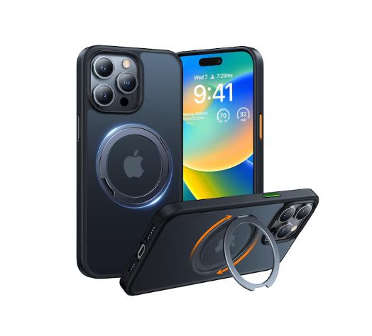 Torras Magnetic UPRO Ostand Pro Case For iPhone 15 Pro - Black