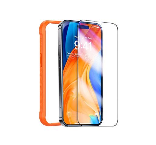 Torras Diamond Shield Screen Protector For iPhone 14 Pro, iPhone 15 (1 Piece) - Transparent