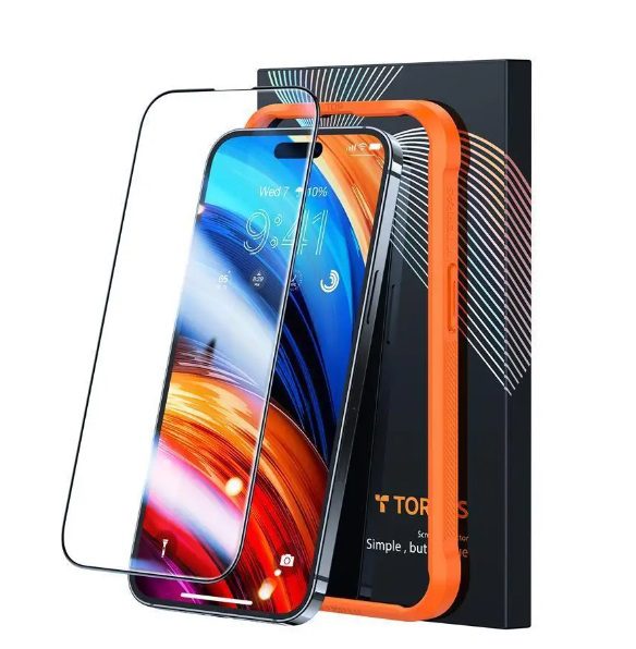 Torras GlassGo Screen Protector For iPhone 14, iPhone 13, iPhone 13 Pro (1 Piece) - Transparent
