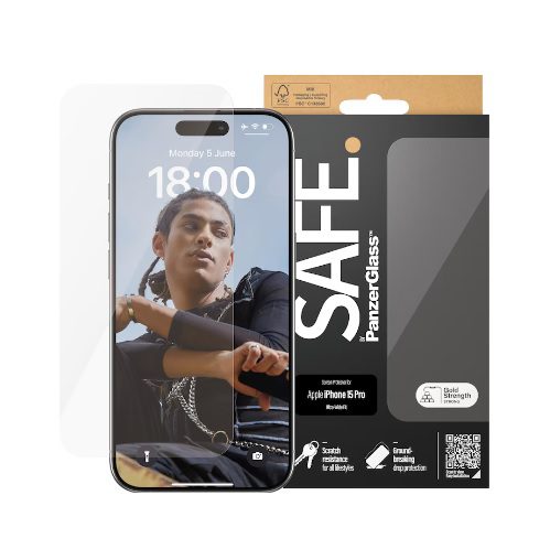 PanzerGlass Safe Screen Protector 6.1" Pro Ultra-Wide Fit (1 Piece) iPhone 15 Pro