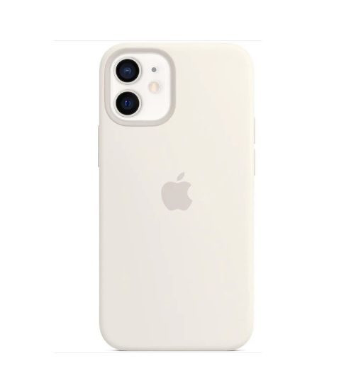 iPhone 12 Mini Apple Silicone Case with MagSafe MHKV3ZM/A - White