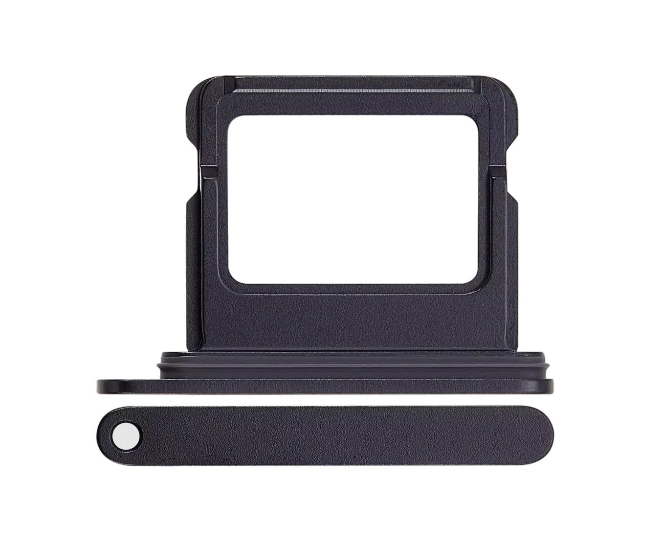 Single Sim Card Tray For iPhone 16 / 16 Plus (Black)