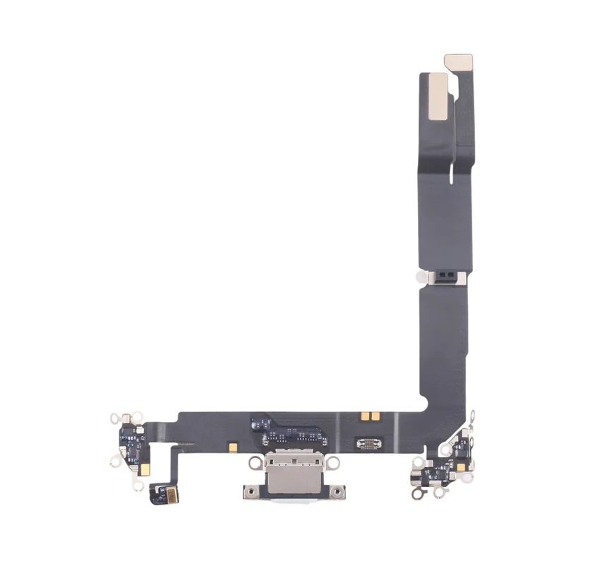 Charging Port Flex Cable For iPhone 16 Plus (White)