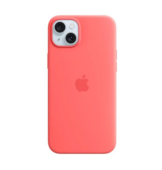 iPhone 15 Plus Apple Silicone Case w/ MagSafe MT163ZM/A - Guava