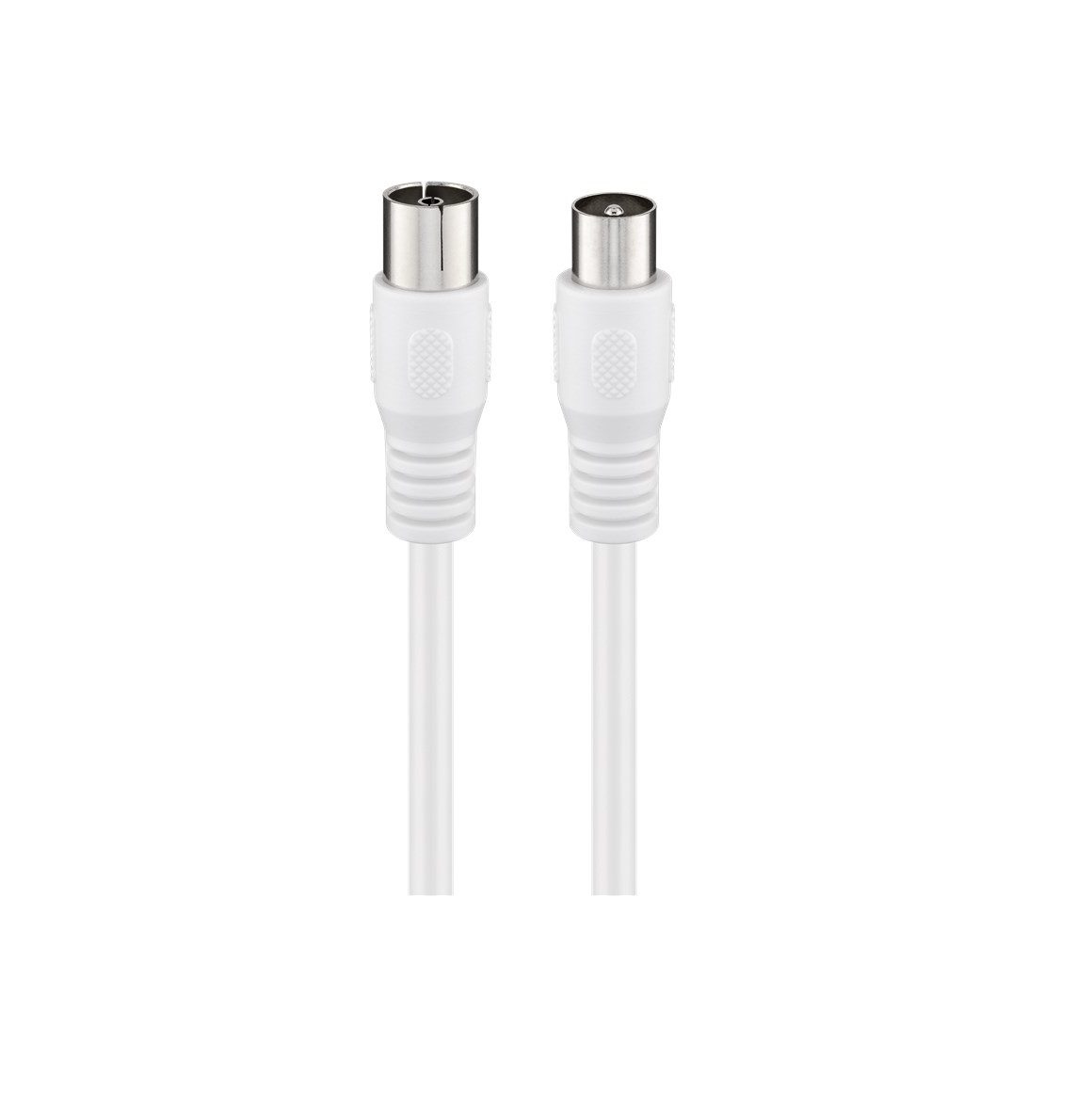 Goobay Antenna Cable Double Shielded, 1m, - White