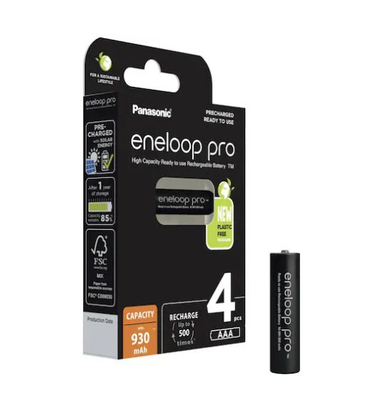 Panasonic Eneloop Pro AAA 930 mAh - (4 pcs)
