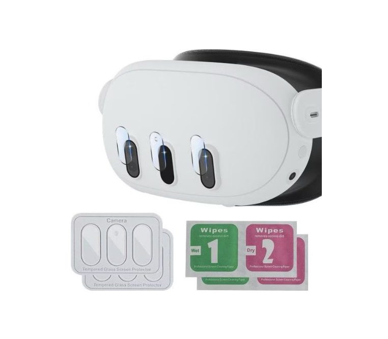 Set of 3 Lens Glass Covers – Protection for Meta Quest 3