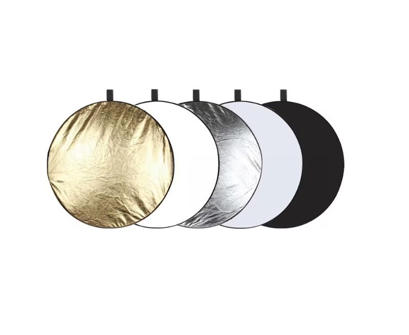Puluz 5-in-1 Folding Reflector - 110cm Light Diffuser & Bounce Panel