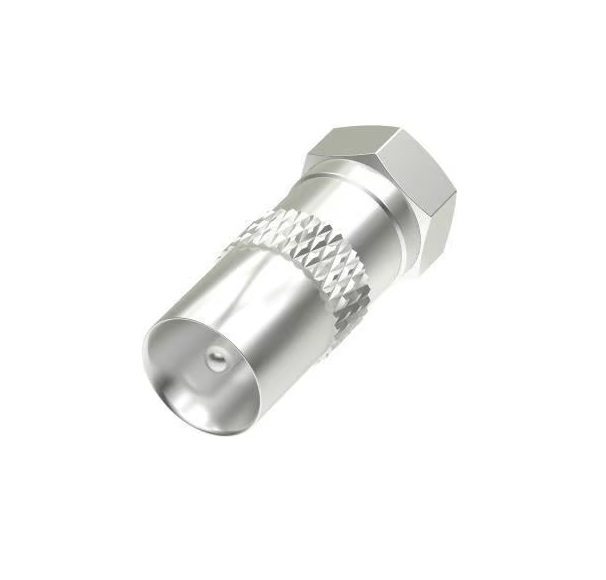 Hama SAT Adapter – F Plug to Coax Plug for Satellite Connection