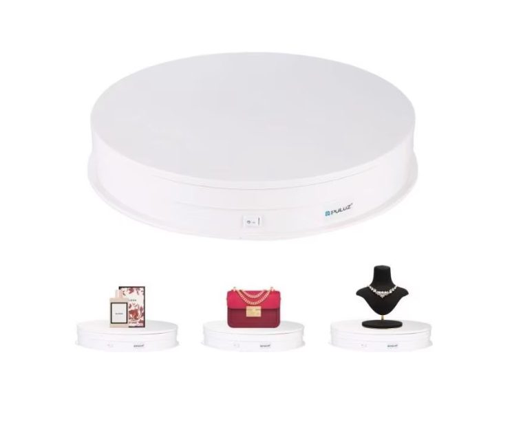 Puluz 360° Electric Turntable - Display Stand for Photography & Products