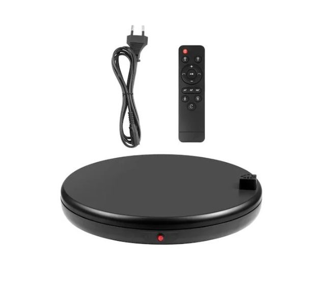 Puluz 360° Electric Turntable with Remote Control - Smooth Rotation Display