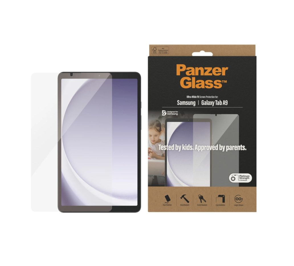 PanzerGlass Ultra-Wide Fit Screen Protection 7344 (1 Piece) For Galaxy Tab A9