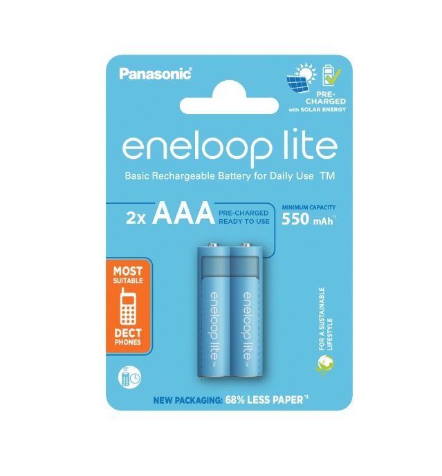 PANASONIC (Eneloop) lite BK-4LCCE AAA 550mAh - (2 pcs)