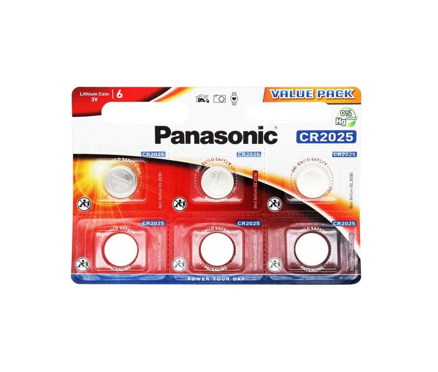 PANASONIC Lithium CR2025 - (6 pcs)
